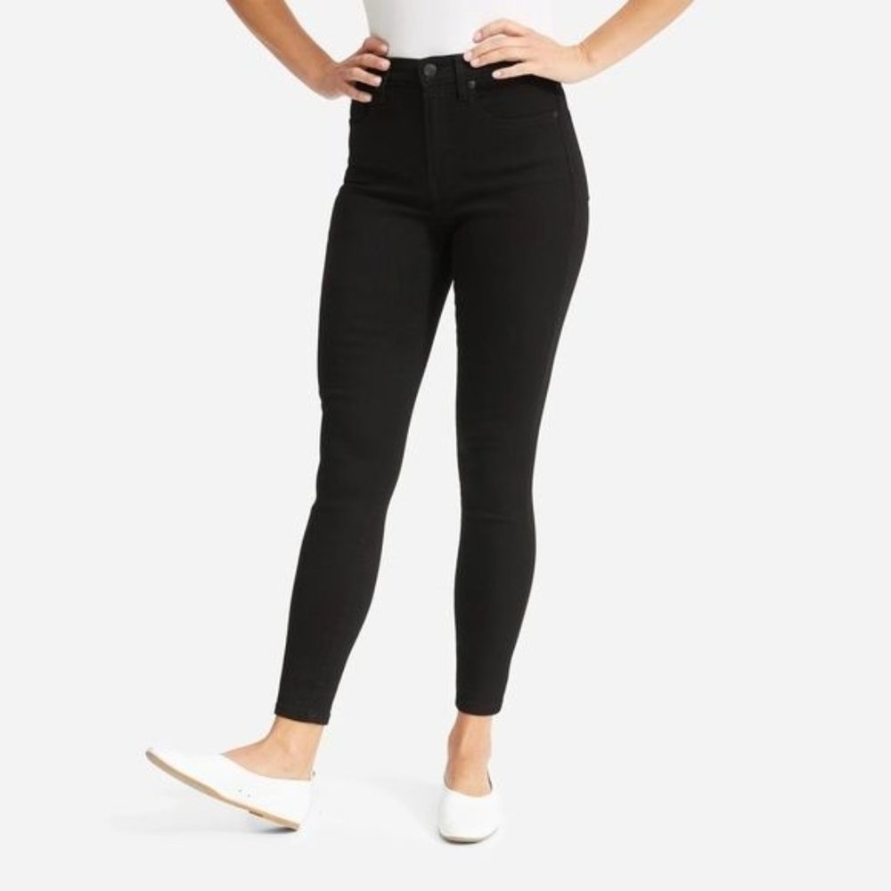 Everlane Black Authentic High Rise Stretch Denim Skinny Jean 28